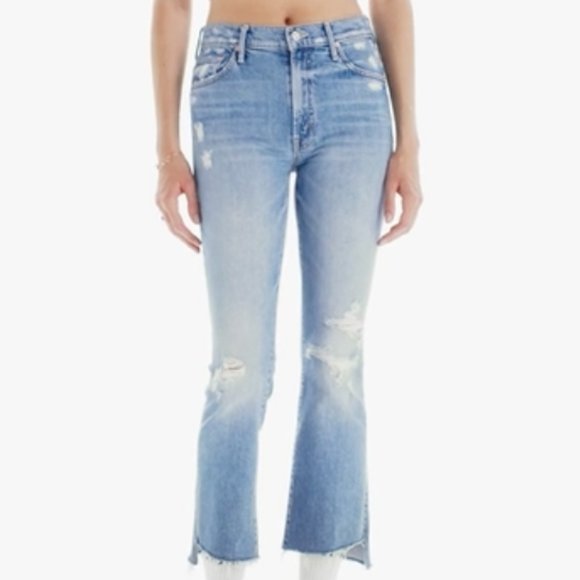 NWT MOTHER Insider Step Crop Fray Jeans Size 25 - Picture 1 of 7